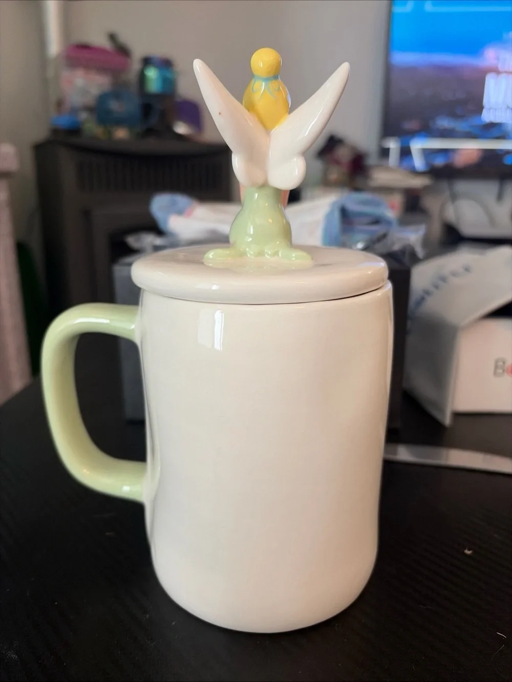 Disney Rae Dunn White Ceramic Piece with Black Logo
